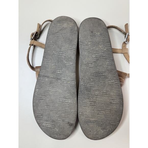 Rainbow Womens T-Street Braided Leather Sandals L 7.5 - 8.5 Brown Beachy Boho - Picture 8 of 12